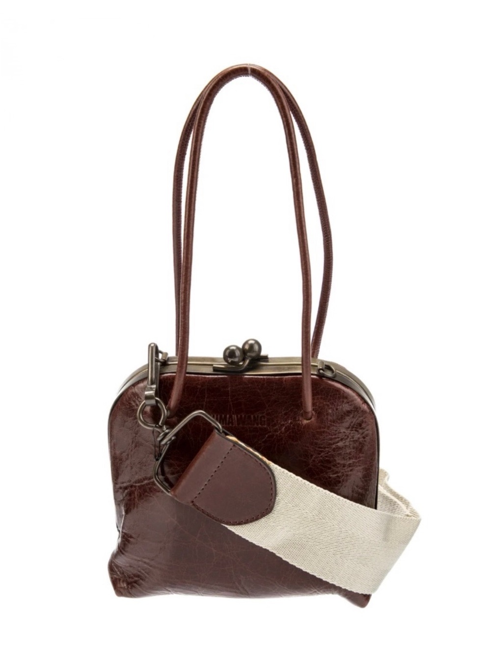 Uma Wang
Leather Kiss-Lock Shoulder Bag